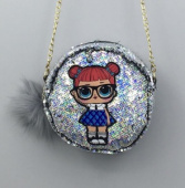 Сумка с аппликацией LOL + пайетки-перевертыши TRP3977 Сумка с аппликацией LOL + пайетки-перевертыши TRP3977