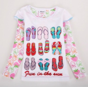 Футболка для девочки L192white Футболка для девочки L192white