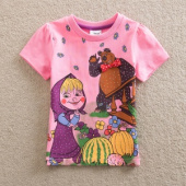 Футболка для девочки KF2949 Футболка для девочки KF2949